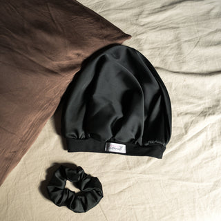 Bonnet de nuit en satin bonnet de soin capillaire Retour o Naturel 