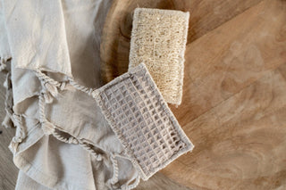 Éponge lavable en tissu bio « Plante Dorée » - Lot de 2, Handmade in  France