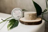 SHAMPOING NATUREL SOLIDE À L' ARGAN, AU KARITE ET À L' ARGILE Retour o Naturel SHAMPOING SOLIDE AVEC CONTENANT BOITE ALU 